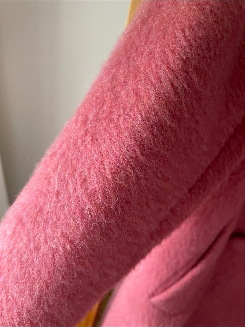 RARE Sezane pink wool Jim coat - Picture 7 of 9